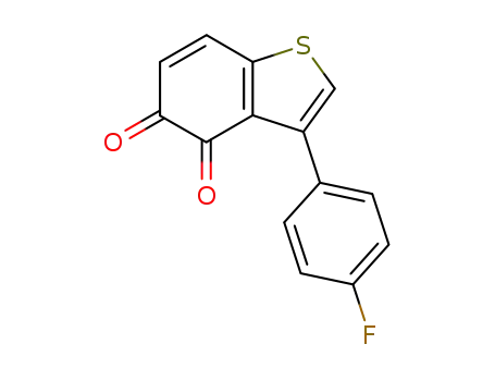 3-(4-fluoro-phenyl)-benzo[<i>b</i>]thiophene-4,5-dione