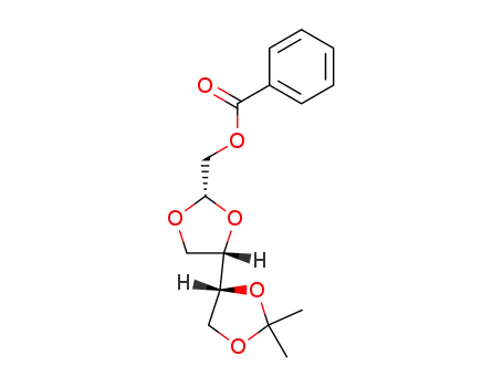 Molecular Structure of 145354-79-6 (BENZOIC ACID (2S,4S,4'R)-2',2'-DIMETHYL-[4,4']BI[[1,3]DIOXOLANYL]-2-YLMETHYL ESTER)