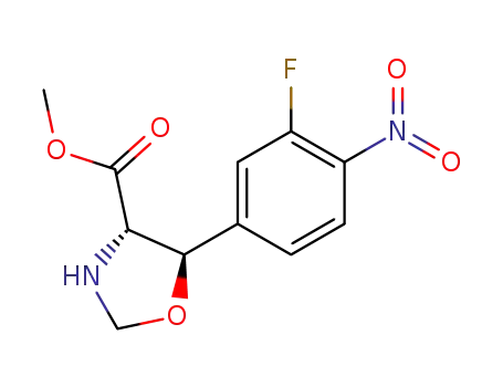 (4S,5R)-5-(3-Fluoro-4-nitro-phenyl)-oxazolidine-4-carboxylic acid methyl ester