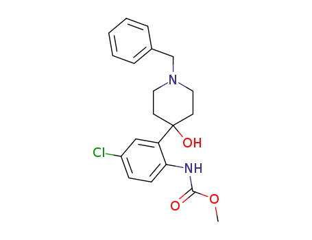 Carbamic acid,
[4-chloro-2-[4-hydroxy-1-(phenylmethyl)-4-piperidinyl]phenyl]-, methyl
ester