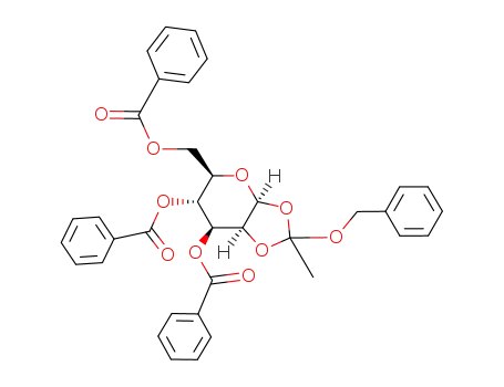 3,4,6-tri-O-benzoyl-1,2-O-(1-benzyloxyethylidene)-β-D-mannopyranose