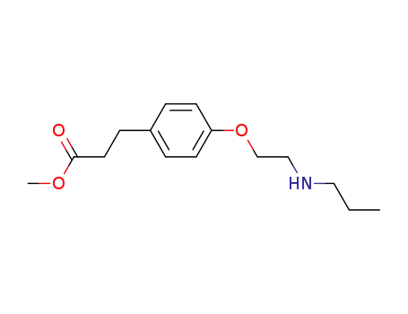 Molecular Structure of 850724-03-7 (3-[4-(2-propylamino-ethoxy)-phenyl]-propionic acid methyl ester)