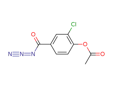 acetic acid 4-azidocarbonyl-2-chloro-phenyl ester
