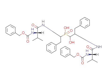 [2-[[(2S)-2-(benzyloxycarbonylamino)-3-methyl-butanoyl]amino]-1-hydroxy-3-phenyl-propyl]-[(1R)-1-[[(2S)-2-(benzyloxycarbonylamino)-3-methyl-butanoyl]amino]-2-phenyl-ethyl]phosphinic acid