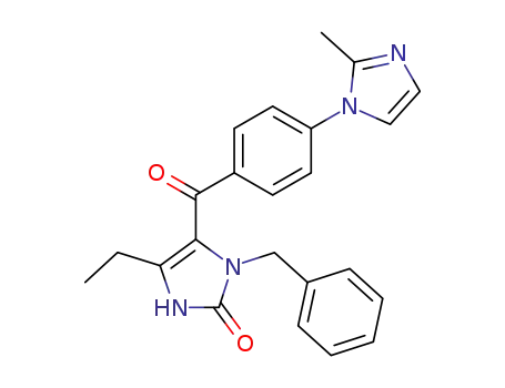 4-ethyl-1,3-dihydro-5-<4-(2-methyl-1H-imidazol-1-yl)benzoyl>-1-(phenylmethyl)-2H-imidazol-2-one