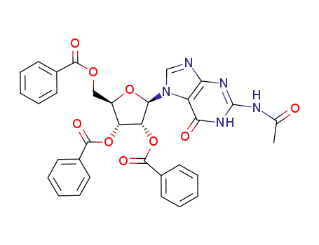 N<sup>2</sup>-acetyl-7-(2,3,5-tri-O-benzoyl-β-D-ribofuranosyl)guanine