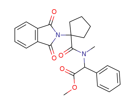 Benzeneacetic acid,
a-[[[1-(1,3-dihydro-1,3-dioxo-2H-isoindol-2-yl)cyclopentyl]carbonyl]meth
ylamino]-, methyl ester