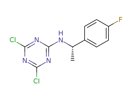 (4,6-Dichloro-[1,3,5]triazin-2-yl)-[(S)-1-(4-fluoro-phenyl)-ethyl]-amine