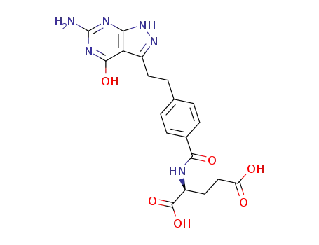 N-<4-<2-(2-Amino-4(3H)-oxo-7H-pyrazolo<3,4-d>pyrimidin-5-yl)ethyl>benzoyl>-L-glutamic acid