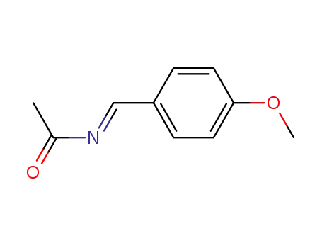 Molecular Structure of 574743-56-9 (Acetamide, N-[(4-methoxyphenyl)methylene]-, [N(Z)]- (9CI))