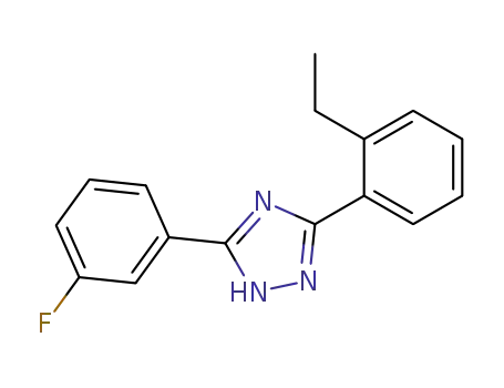 3-(2-エチルフェニル)-5-(3-フルオロフェニル)-1H-1,2,4-トリアゾール