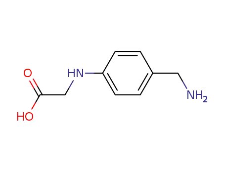 Molecular Structure of 851848-59-4 ((4-aminomethyl-phenylamino)-acetic acid)