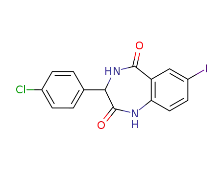 3-(4-chloro-phenyl)-7-iodo-3,4-dihydro-1<i>H</i>-benzo[<i>e</i>][1,4]diazepine-2,5-dione