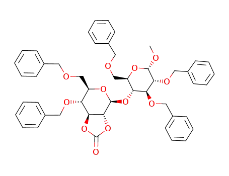 methyl 2,3,6-tri-O-benzyl-4-O-(4,6-di-O-benzyl-2,3-O-carbonyl-β-D-glucopyranosyl)-(1->4)-α-D-glucopyranoside