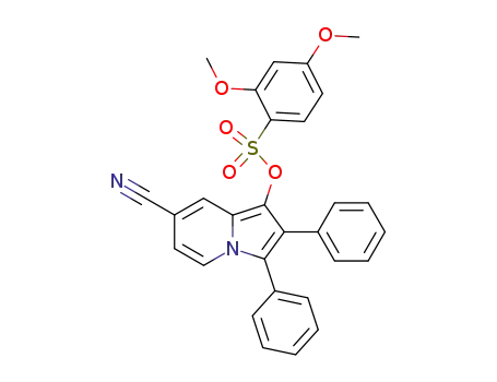2,4-dimethoxy-benzenesulfonic acid 7-cyano-2,3-diphenyl-indolizin-1-yl ester