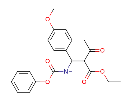 2-[(4-methoxy-phenyl)-phenoxycarbonylamino-methyl]-3-oxo-butyric acid ethyl ester
