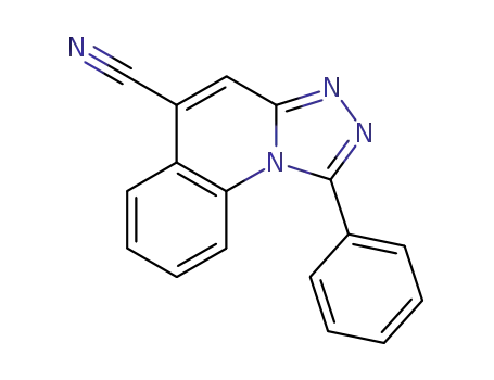 Molecular Structure of 135323-97-6 (3-phenyl-9-cyano-1,2,4-triazolo<4,3-a>quinoline)