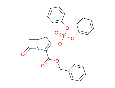 1-Azabicyclo[3.2.0]hept-2-ene-2-carboxylic acid,
3-[(diphenoxyphosphinyl)oxy]-7-oxo-, phenylmethyl ester