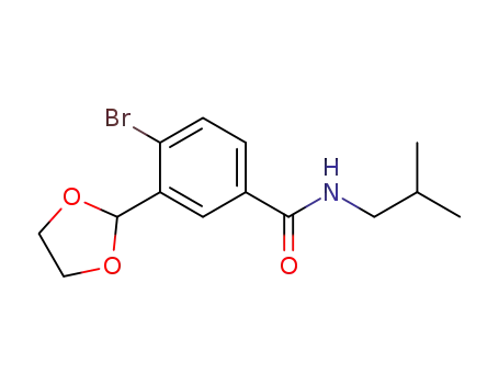 4-bromo-3-(1,3-dioxolan-2-yl)-N-isobutylbenzamide