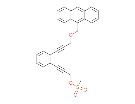methanesulfonic acid 3-{2-[3-(anthracen-9-ylmethoxy)-prop-1-ynyl]-phenyl}-prop-2-ynyl ester