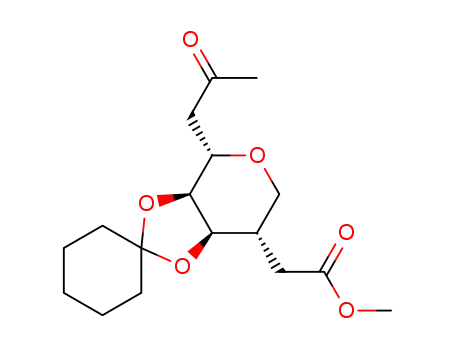 methyl <2(S)-(2-oxopropyl)-3(S),4(R)-(cyclohexylidenedioxy)tetrahydropyran-5(S)-yl>acetate