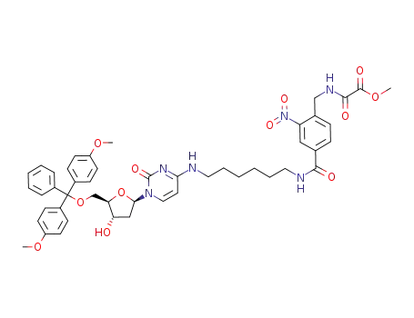 4-N-{6-[3-nitro-4-(methoxyoxalamidomethyl)]benzamidohexyl}-5'-O-(4,4'-dimethoxytrityl)-2'-deoxycytidine