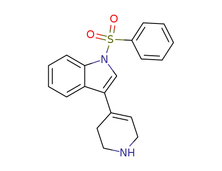 Molecular Structure of 838822-03-0 (1H-Indole, 1-(phenylsulfonyl)-3-(1,2,3,6-tetrahydro-4-pyridinyl)-)