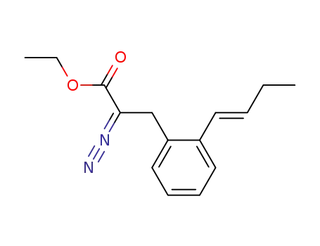 3-[((E)-2-But-1-enyl)-phenyl]-2-diazo-propionic acid ethyl ester