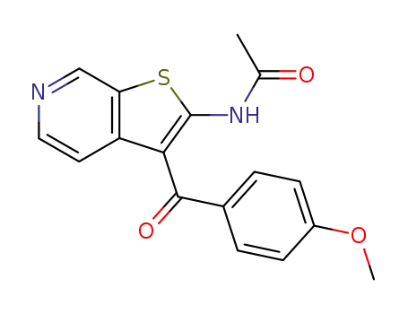 Acetamide, N-[3-(4-methoxybenzoyl)thieno[2,3-c]pyridin-2-yl]-