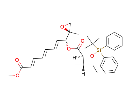 (2E,4E,6E)-(R)-8-[(2S,3S)-2-(tert-Butyl-diphenyl-silanyloxy)-3-methyl-pentanoyloxy]-8-((R)-2-methyl-oxiranyl)-octa-2,4,6-trienoic acid methyl ester