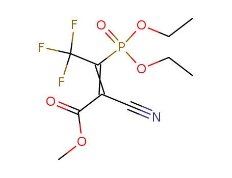 methyl 2-cyano-3-diethoxyphosphoryl-4,4,4-trifluorocrotonate