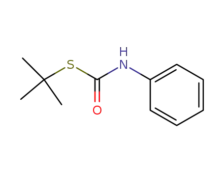 Molecular Structure of 62603-67-2 (Carbamothioic acid, phenyl-, S-(1,1-dimethylethyl) ester)