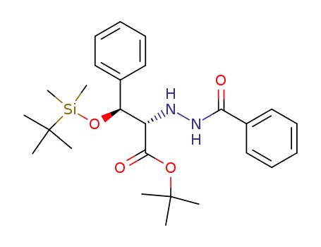 tert-butyl 2-(N-benzoylhydrazono)-3-(tert-butyldimethylsilyloxy)-3-phenylpropionate