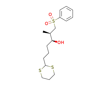 (2R,3S)-1-Benzenesulfonyl-6-[1,3]dithian-2-yl-2-methyl-hexan-3-ol