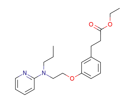 Benzenepropanoic acid, 3-[2-(propyl-2-pyridinylamino)ethoxy]-, ethyl
ester