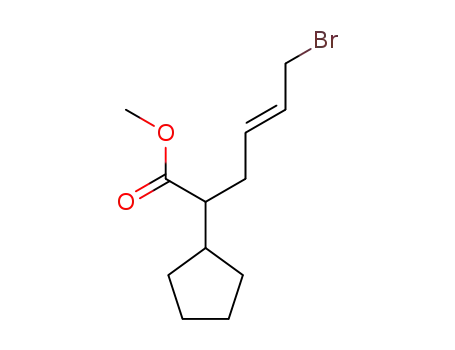 Methyl 2-cyclopentyl-6-bromo-4-hexenoate