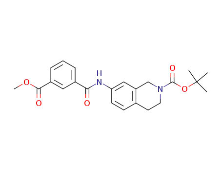 7-(3-methoxycarbonyl-benzoylamino)-3,4-dihydro-1<i>H</i>-isoquinoline-2-carboxylic acid <i>tert</i>-butyl ester