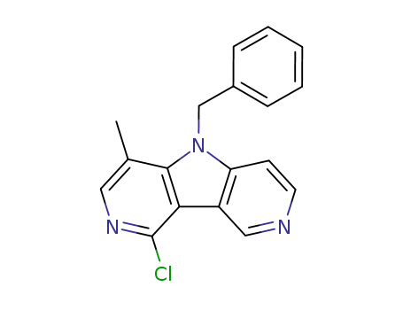 chloro-1 methyl-4 benzyl-5-5H-pyrido<3',4':4,5>pyrrolo<3,2-c>pyridine