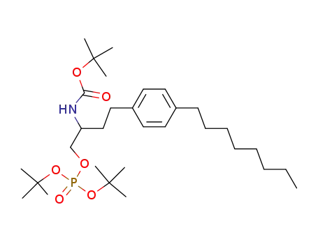 [1-(di-<i>tert</i>-butoxy-phosphoryloxymethyl)-3-(4-octyl-phenyl)-propyl]-carbamic acid <i>tert</i>-butyl ester