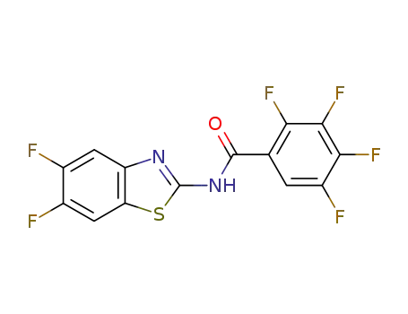 N-(5,6-difluoro-1,3-benzothiazol-2-yl)-2,3,4,5-tetrafluorobenzamide