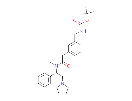 [3-({methyl-[1-(S)-phenyl-2-pyrrolidin-1-yl-ethyl]-carbamoyl}-methyl)-benzyl]-carbamic acid tert-butyl ester