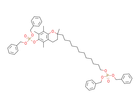 dibenzyl 2-(dibenzyl 12-dodecyl phosphate)-2,5,7,8-tetramethyl-3,4-dihydro-2H-chromen-6-yl phosphate