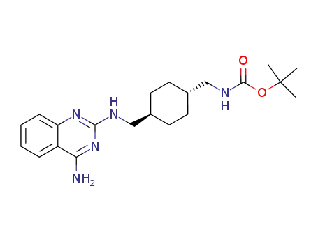 {4-[(4-amino-quinazolin-2-ylamino)-methyl]-cyclohexylmethyl}-carbamic acid <i>tert</i>-butyl ester
