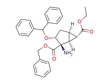 Bicyclo[3.1.0]hexane-2,6-dicarboxylic acid,
2-amino-3-(diphenylmethoxy)-, 6-ethyl 2-(phenylmethyl) ester,
(1S,2R,3R,5R,6S)-