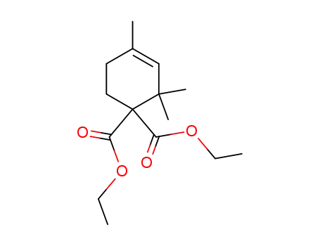 Molecular Structure of 854723-35-6 (2,2,4-trimethyl-cyclohex-3-ene-1,1-dicarboxylic acid diethyl ester)