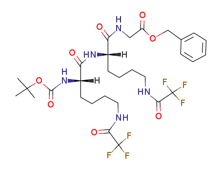 Molecular Structure of 142824-66-6 (Boc-Lys(COCF<sub>3</sub>)-Lys(COCF<sub>3</sub>)-Gly-OCH<sub>2</sub>Ph)