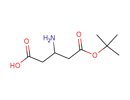 Molecular Structure of 80902-52-9 (Pentanedioic acid, 3-amino-, mono(1,1-dimethylethyl) ester)