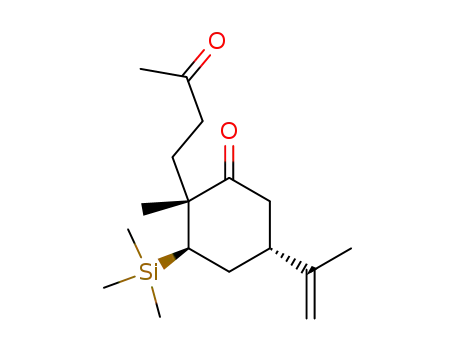 (2R,3R,5S)-5-isopropenyl-2-methyl-2-(3-oxobutyl)-3-(trimethylsilyl)cyclohexanone