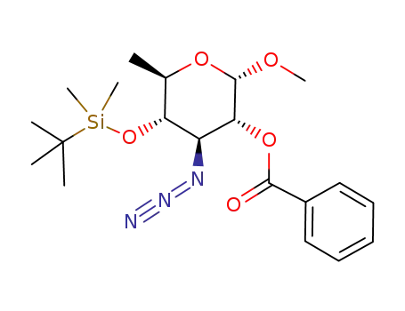 (2S,3R,4S,5S,6R)-4-azido-5-tert-butyldimethylsilyloxy-2-methoxy-6-methyl-3-phenylcarbonyloxytetrahydro-2H-pyran