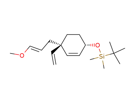 Molecular Structure of 851388-23-3 (Silane,
(1,1-dimethylethyl)[[(1S,4S)-4-ethenyl-4-[(2E)-3-methoxy-2-propenyl]-2-
cyclohexen-1-yl]oxy]dimethyl-)
